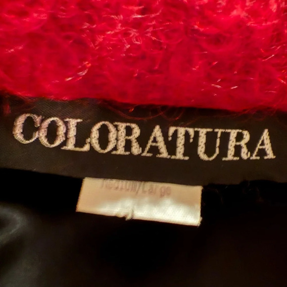 Coloratura Long Wool & Mohair Winter Coat in Size Medium/Large - Picture 5 of 6